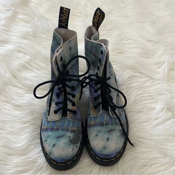 NEW DR MARTENS RARE 1460 Pascal Tie Dye Leather Boots - Picture 6 of 10